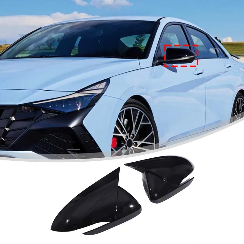 

Car Rearview Cover Side Mirror Cover Wing Cap Exterior Trim Stickers Car Accessories For Hyundai Accent Solaris I30 2018-2021