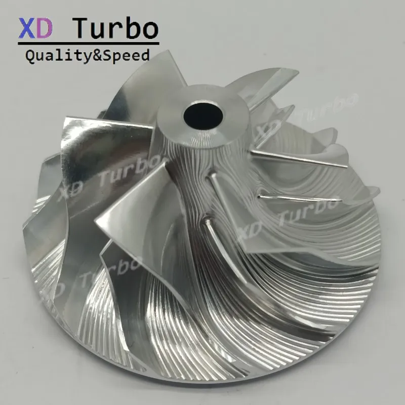MFS Billet Turbo compressor Milling Wheel Upgrade 38.5/52mm 6/6 baldes Fit For 708162 725305 452204 452204-5007S 708162-0001