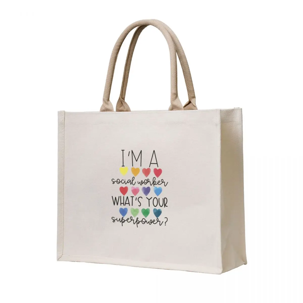 

I'm a Social Worker, What's Your Superpower Tote Bag cloth bag woman Fabric bag shopper woman reusable shopping bags
