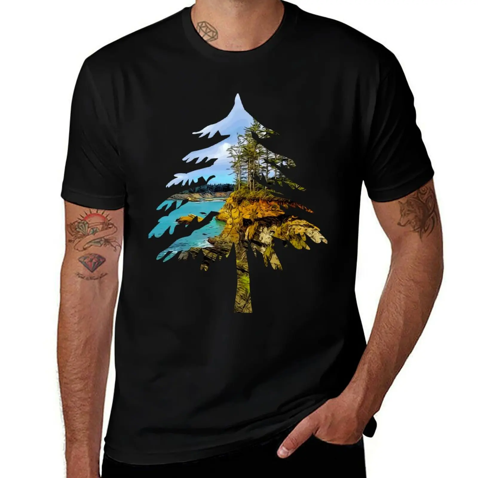 

Oregon Coast T-Shirt blacks T-shirts man shirts graphic tee luxury clothes men