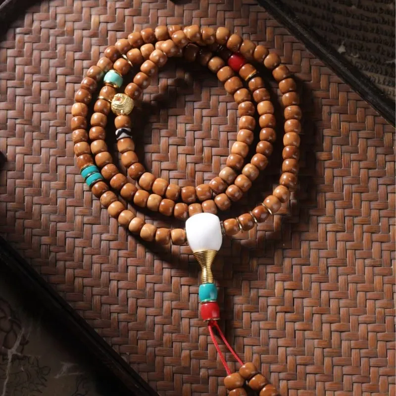 Natural Loulan Gobi-colored Cook Sugar Cube Floating Flower Bodhi Multi-Strand Bracelet
