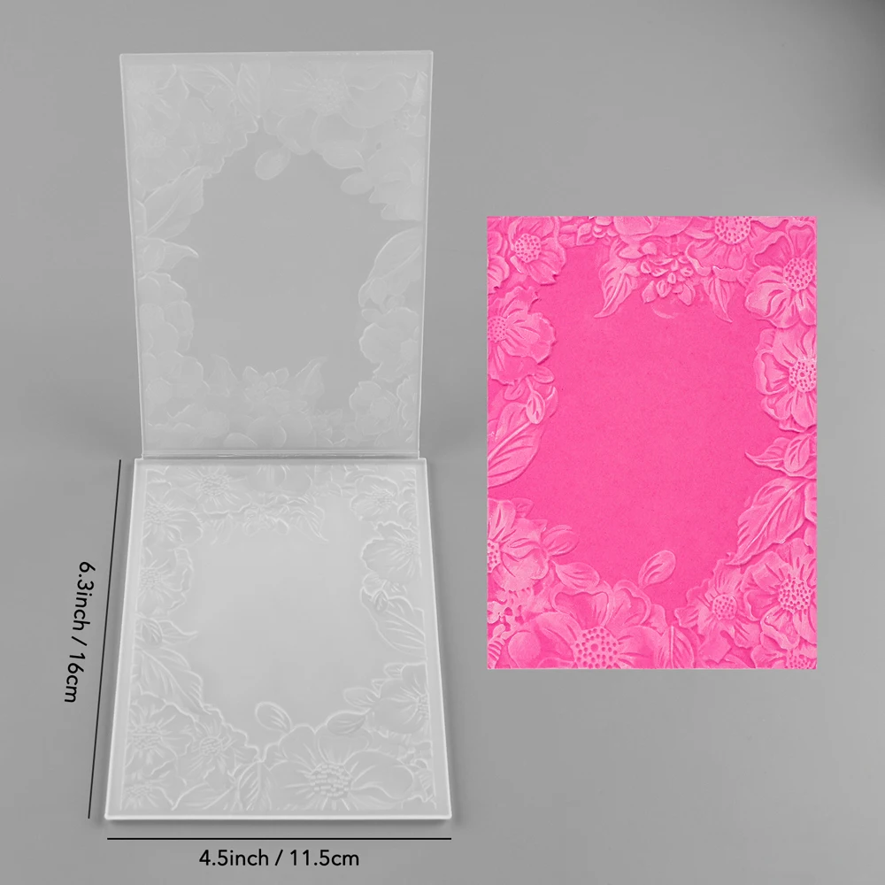 1pc 3D Embossing Folder Flower Petal Leave for DIY Scrapbooking Paper Card Album Making Stencil 2024 New Arrival