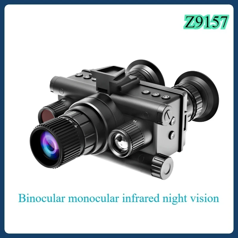 Z9157 Binocular Monocular with Tactical Light, Supports Head-mounted Infrared Night Vision Goggles, 5x TFT Ultra-high Definition