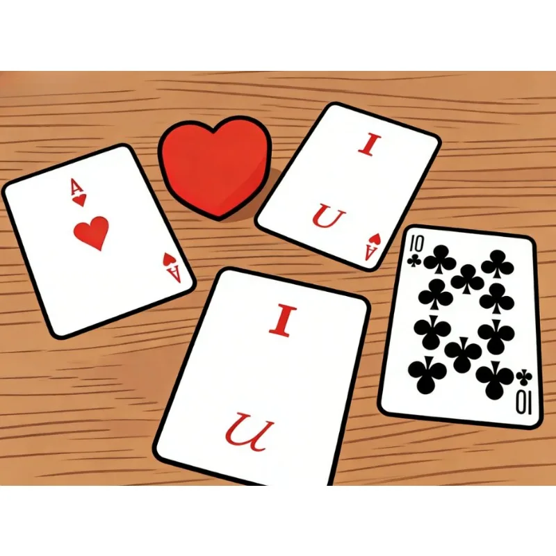 Heart IOU van J.C Magic – Romantische close-up goocheltruc voor geliefden Street Magic Illusion Speciale gimmick-rekwisieten