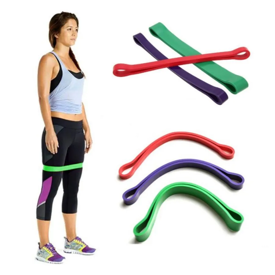 3 Colors Resistance Bands Natural Latex Expander Power Yoga Rubber Loop Fitness Elastic Bands Pilates Sport Workout Equipment