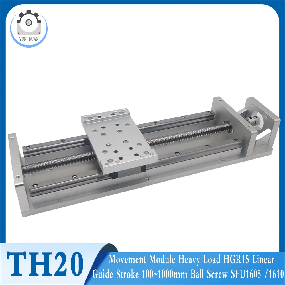 

Movement Module Heavy Load HGR15 Linear Guide Stroke 100~1000mm Ball Screw SFU1605 /1610 Electric Sliding Table Slide for CNC