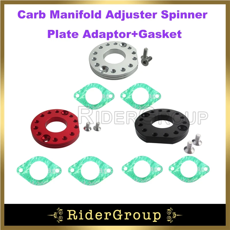 Carb Manifold Adjuster Spinner Plate Adaptor+Gasket For ZS190 Zongshen Daytona Anima 190cc 212cc Engine Parts