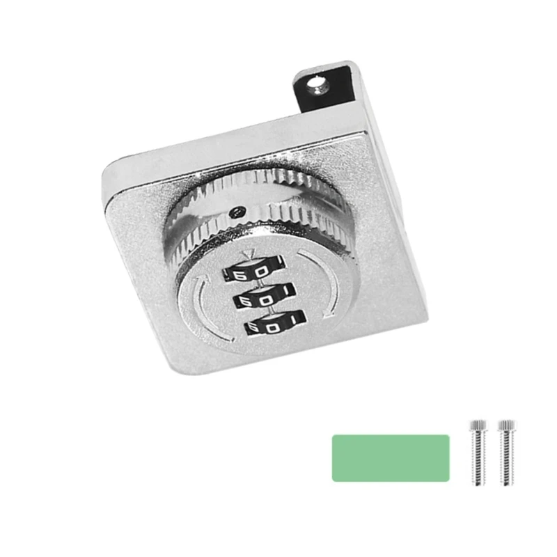 Mini 3-cijferig combinatiekastslot Keyless glazen vitrineslot met code