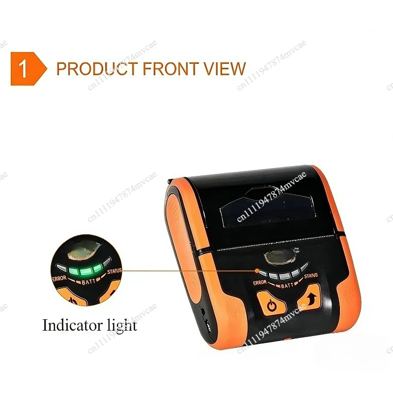 RPP300 Mobile Mini Bluetooth WiFi 80mm Portable Thermal Printer with Bluetooth / WiFi / USB Printer