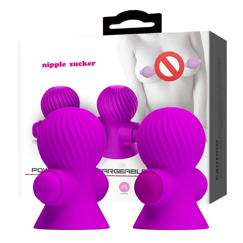 Powerful 12-Function Vibrations USB Rechargeable Silicone Nipple Sucker Nipple Stimulator Masturbator Sex Toys for Women