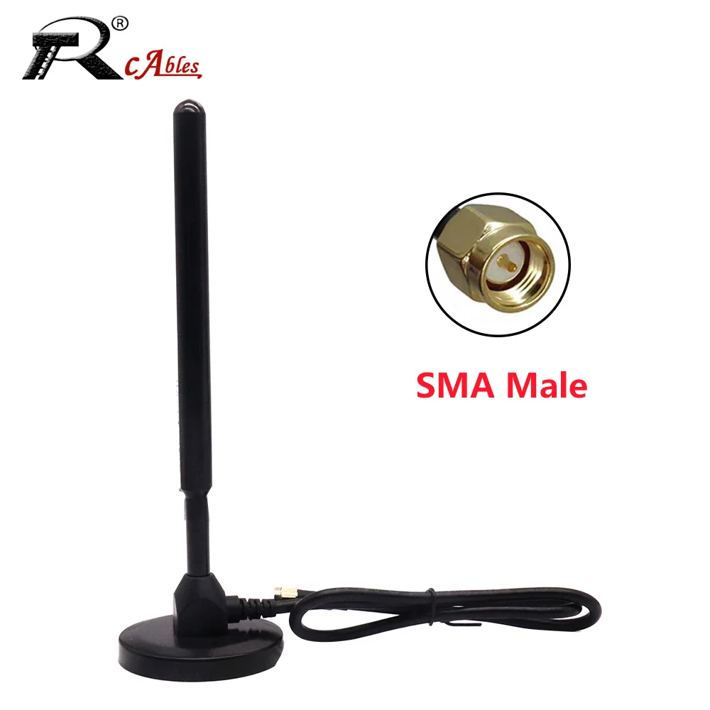 

1PC Pure Copper 433MHz High Gain 18DB Large Suction Cup Outdoor Waterproof Lora Data Transmission Module Antenna 1M RG58 Cable