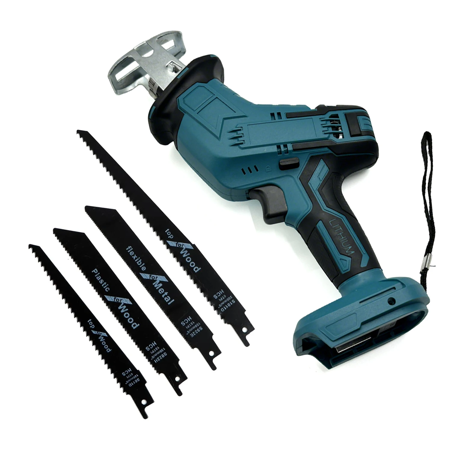 منشار كهربائي جديد لاسلكي ترددي سكين حصان كهربائي محمول باليد منشار قطع الخشب قطع الأنابيب المعدنية (بدون بطارية)