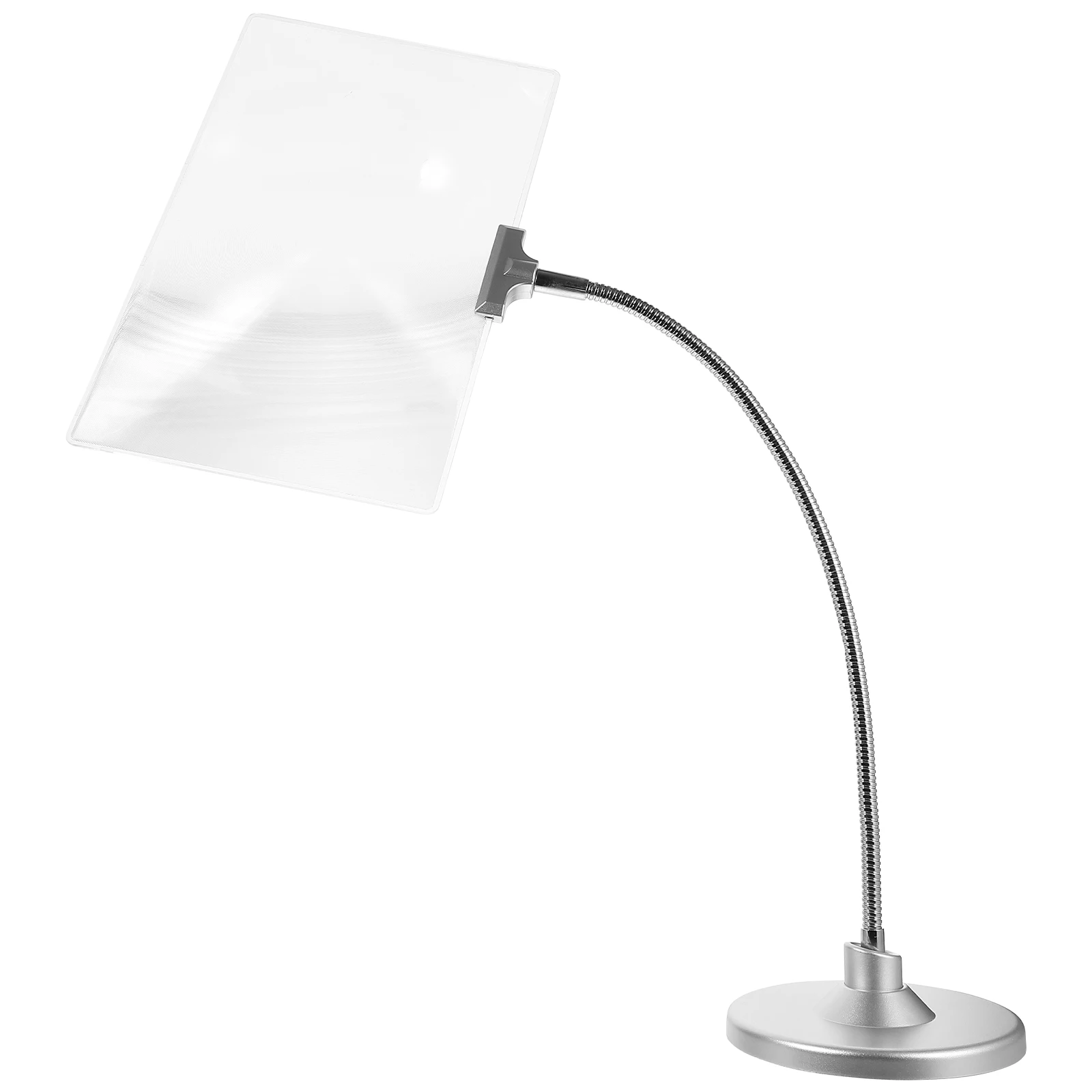 

Magnifying Glass Desktop Stand 4x Large Bendable Hose Reading Craft Magnifier for Sewing Embroidery Handwork Repair