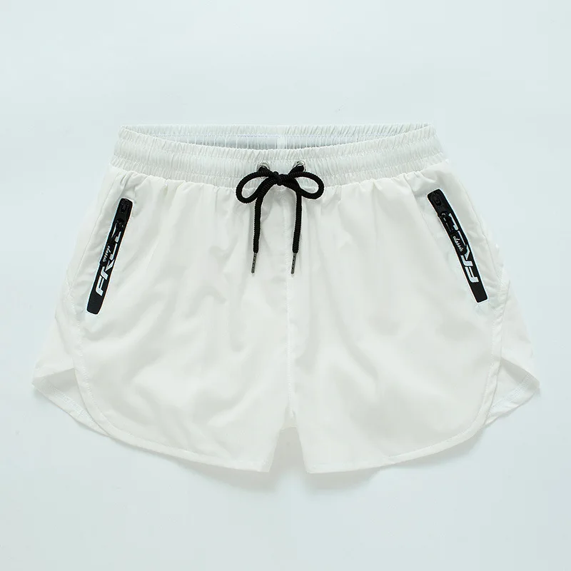 swimming trunks men's double-layer quick-drying breathable loose three-point seaside swimming trunks hot spring ES002