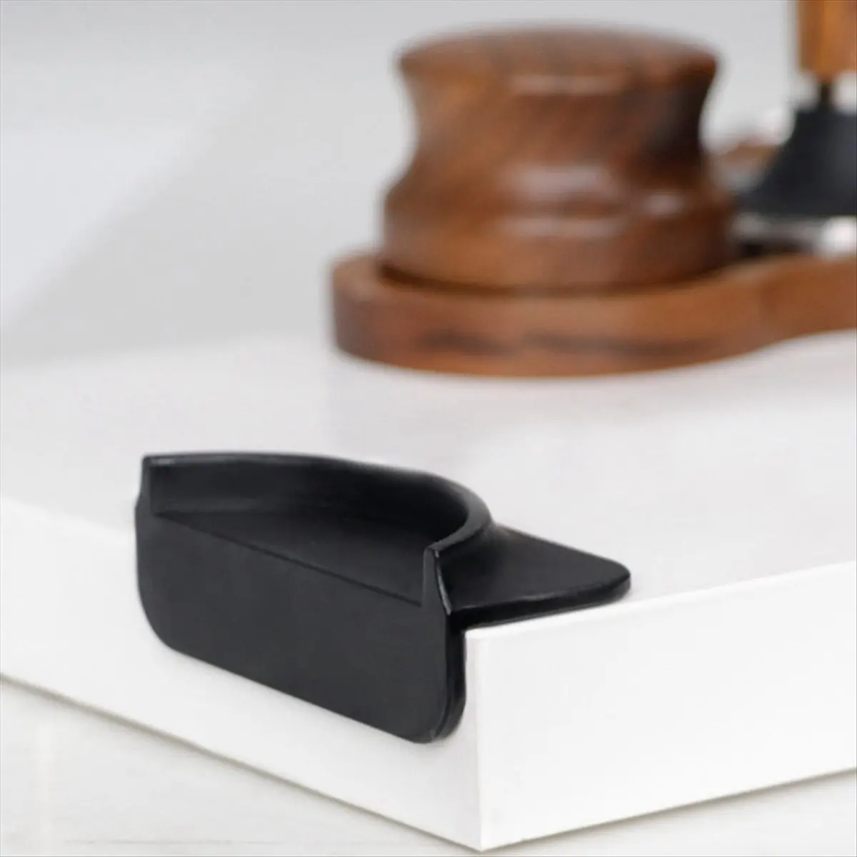 &A11I Espresso Coffee Tampers Mat Station Press Tampering Holder Corner Mat Pad Silicone Coffeeware Tamping Tool Black