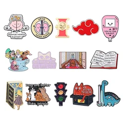 2024 Novelty Mental Health Matters Enamel Pins Princess Badge Dogs Are Better Than People Brooch for Jewelry Accessory Wholesale