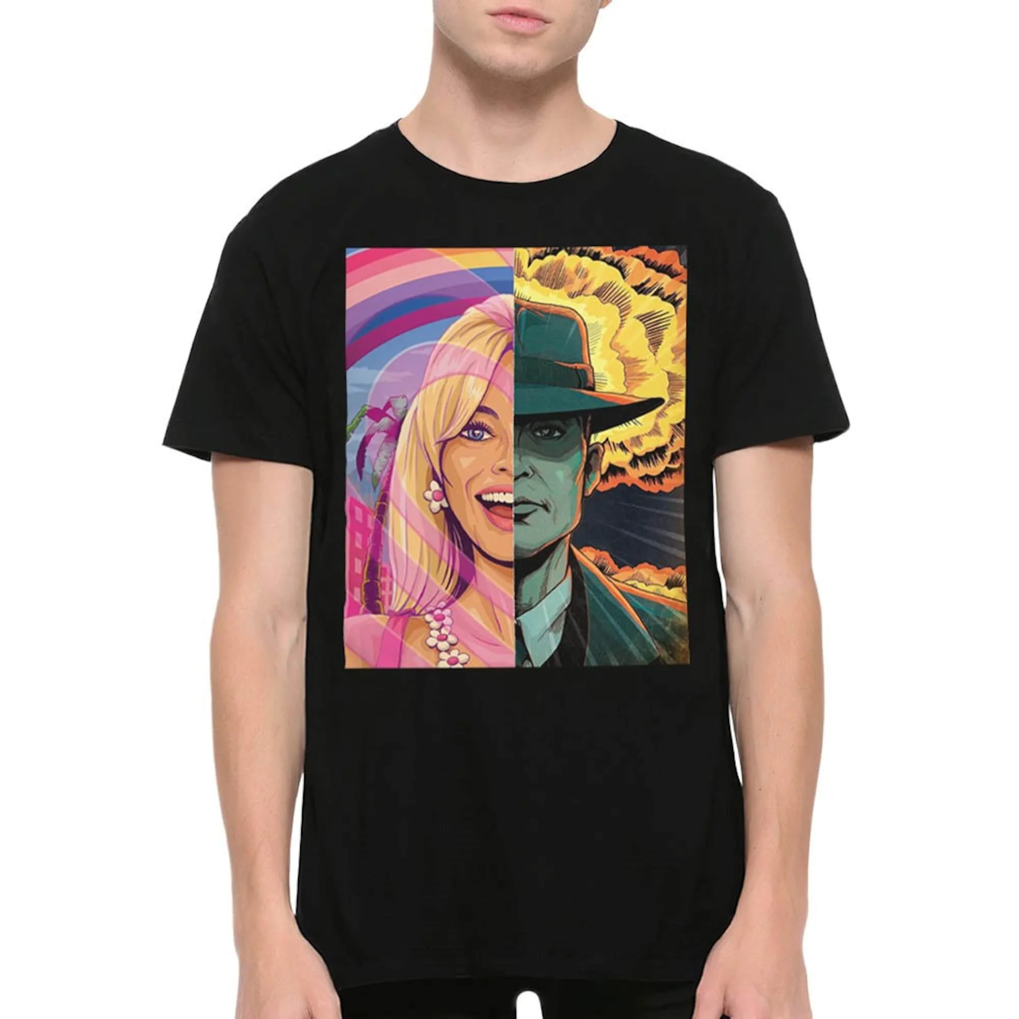 Barbenheimer Original Art T Shirt Oppenheimer Mashup Men'S And Women'S Sizes Mov 18023