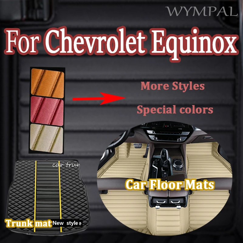 

Luxury Custom Car Floor Mats For Chevrolet Equinox 2017 2018 2019 2020 2021 2022 Auto Foot Pads Carpet Cover Interior Accessorie
