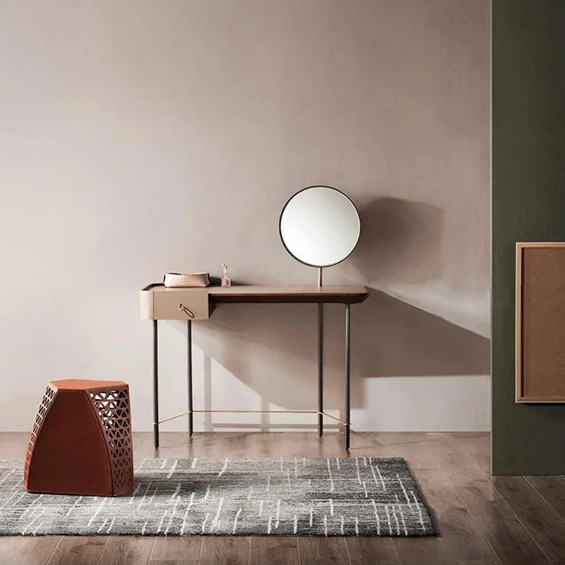 Modern Beauty Vanity Table Makeup Desk Cosmetics Storage Drawers Dressing Table Comfortable Beauty Penteadeira Trendy Furniture