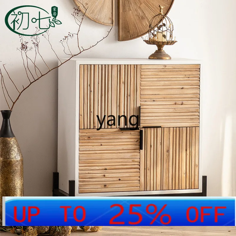 LMM American retro side cabinet four doors creative storage cabinet photo studio pose props
