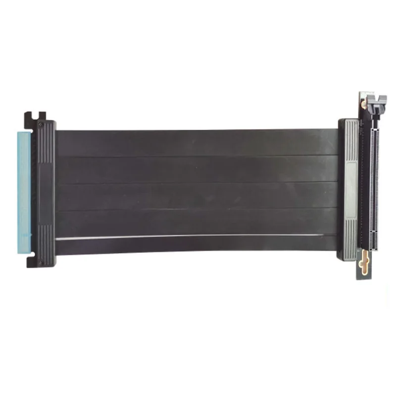Cabo Riser PCIE 4.0 16X, Cabo de extensão para placa gráfica, Porta PCI Express, Extensor Riser GPU, 90 Graus, Velocidade máxima, 10cm