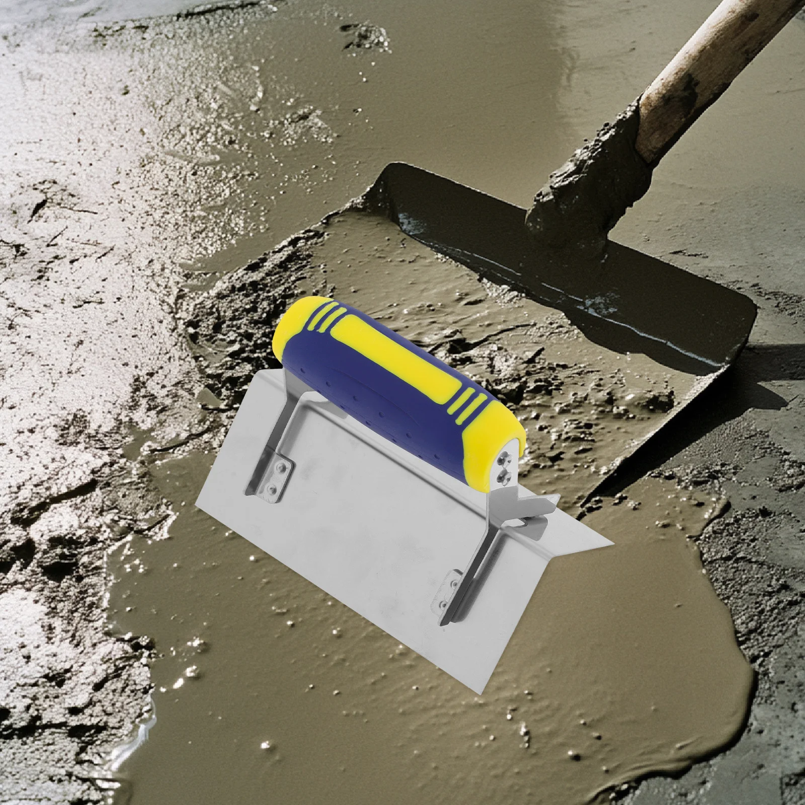 

Stainless Steel Corner Trowel Drywall Outside Corner Trowel Concrete Plastering Finishing Tool Ergonomic Handle Mud Press