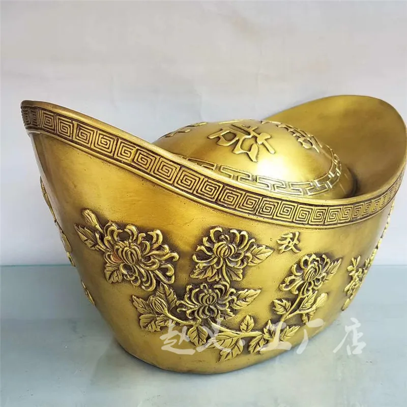 Piggy Bank Brass Ingot Ornament Home Decoration Gift Craft
