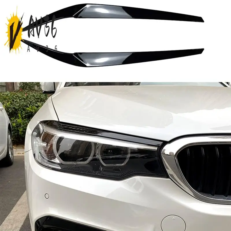 

AV36-автомобильные фары, брови, веки, накладка для 5 серии G30 525I 530I 2017-2021, автомобильные наклейки, декоративные детали, аксессуары