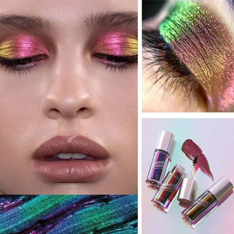 Chameleon Metallic Eyeshadow Powder Pigment Aurora Multi Chrome Liquid Eye Shadow Stick High Light Eyeshadow Makeup