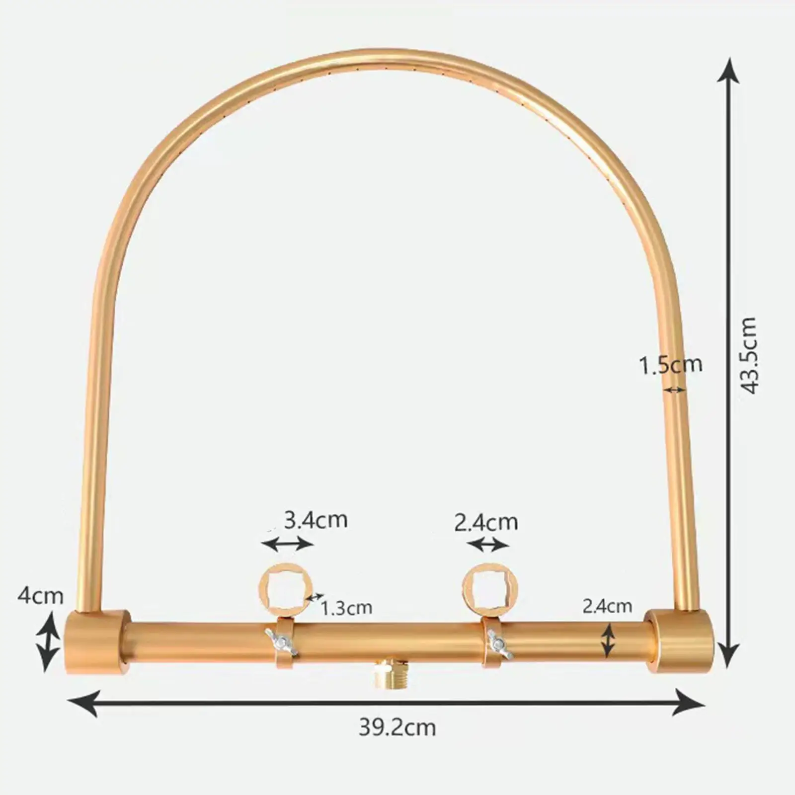 رف توزيع المياه، معدات حوض شامبو صالون الشعر، ملحقات سرير شامبو من سبائك الألومنيوم لغسل الشعر