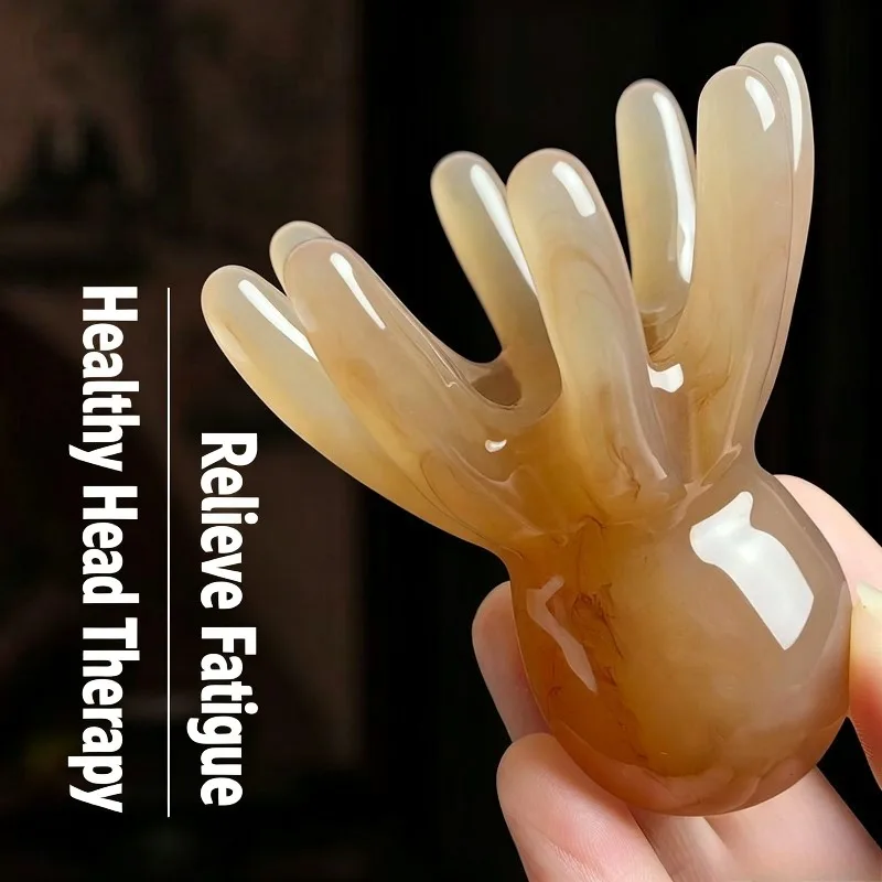 Octopus Scalp Massage Comb Eight Claws Head Meridian Relaxation Handheld Hair Scalp Acupoint Massager