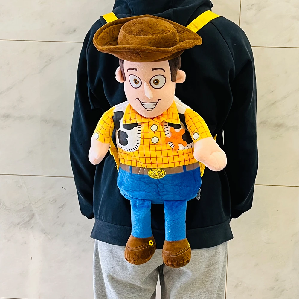 Disney Toy Story Woody Fashion Anime Plush Backpack Cartoon Bags Doll Backpacks Child Unisex Gift