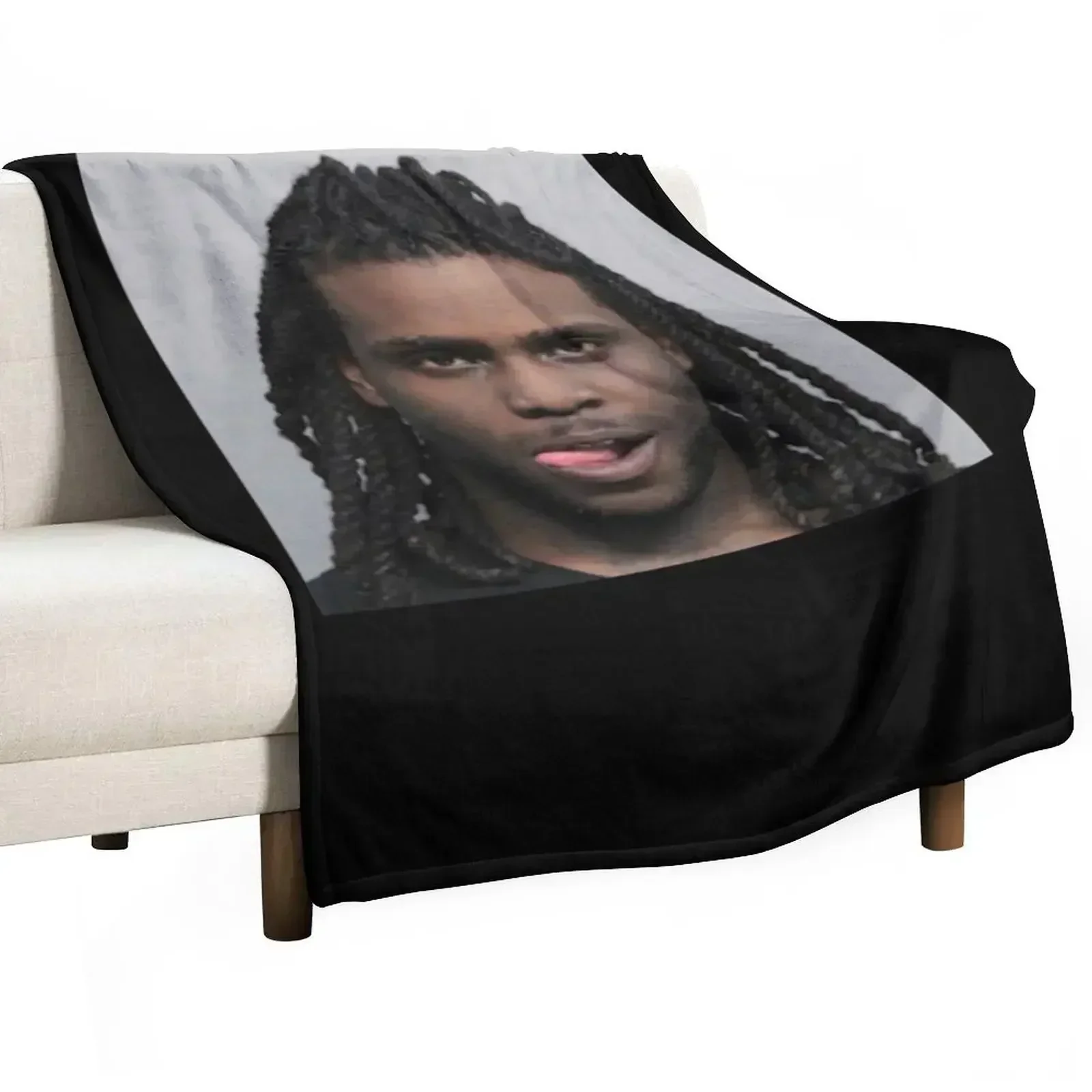 

Chief Keef Mugshot Throw Blanket funny gift Warm Giant Sofa Furry Blankets