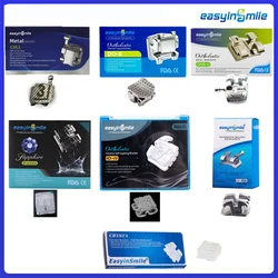 EASYINSMILE High Quality Dental Material for Orhto Bracket Mini Braces Self Ligating Metal/Ceramic braces Roth/MBT 345 022