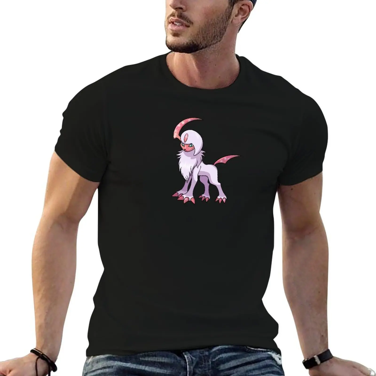 

Shiny galaxy absol T-Shirt t shirt for man 100 percent cotton black cotton t-shirt plain for man package T-Shirt