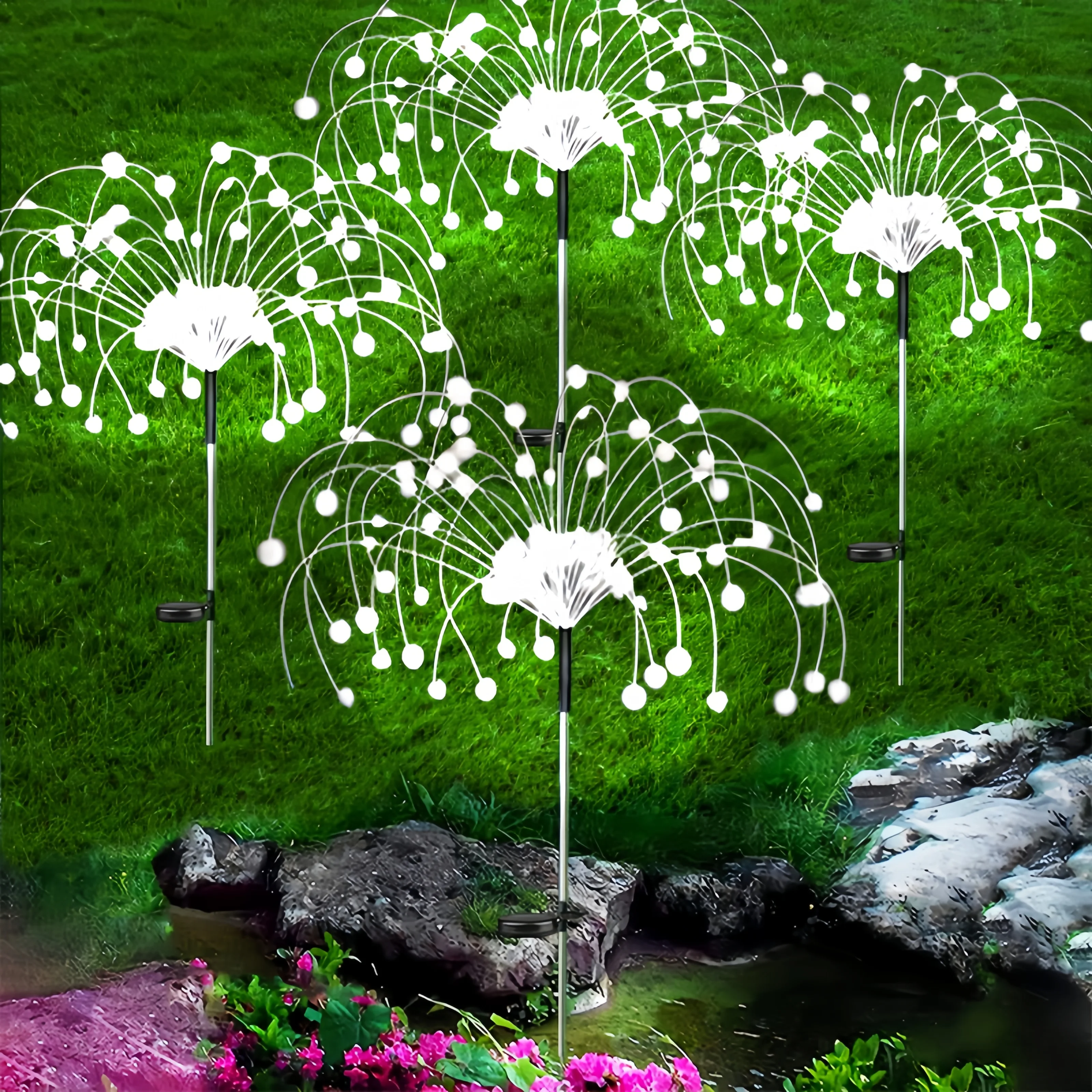 

Outdoor Solar Dandelion Pathway Light LED Firework Light Copper Wire Fairy Lights Lawn Pathway Light for Landscape Lawn Sidewalk