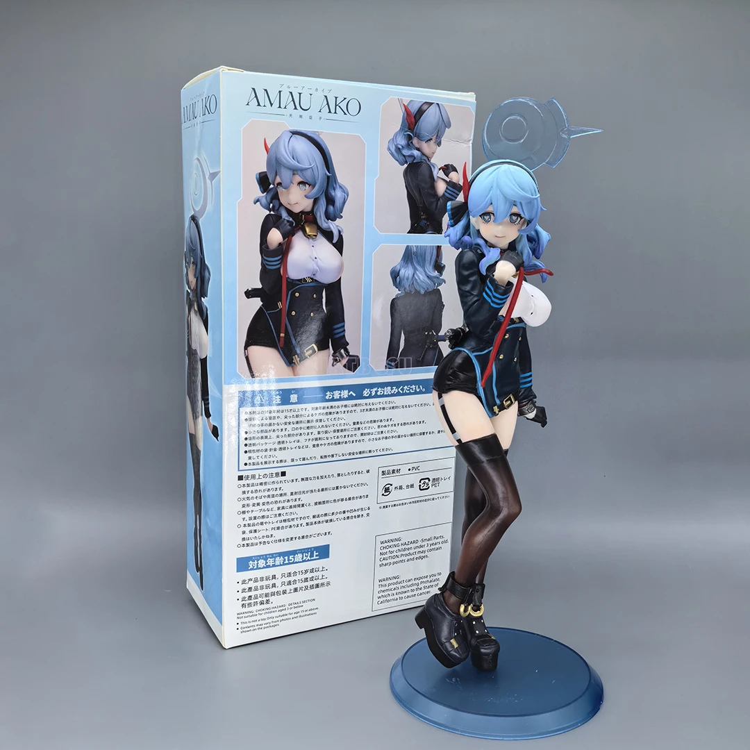 Amau ako-日本のアニメPVCアクションフィギュアおもちゃ、青い