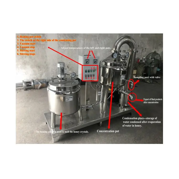 Honey Extractor Machine Good Quality Honey Processing Plant Equipment Bee Honey Processing Purify Extraction Refining Machine