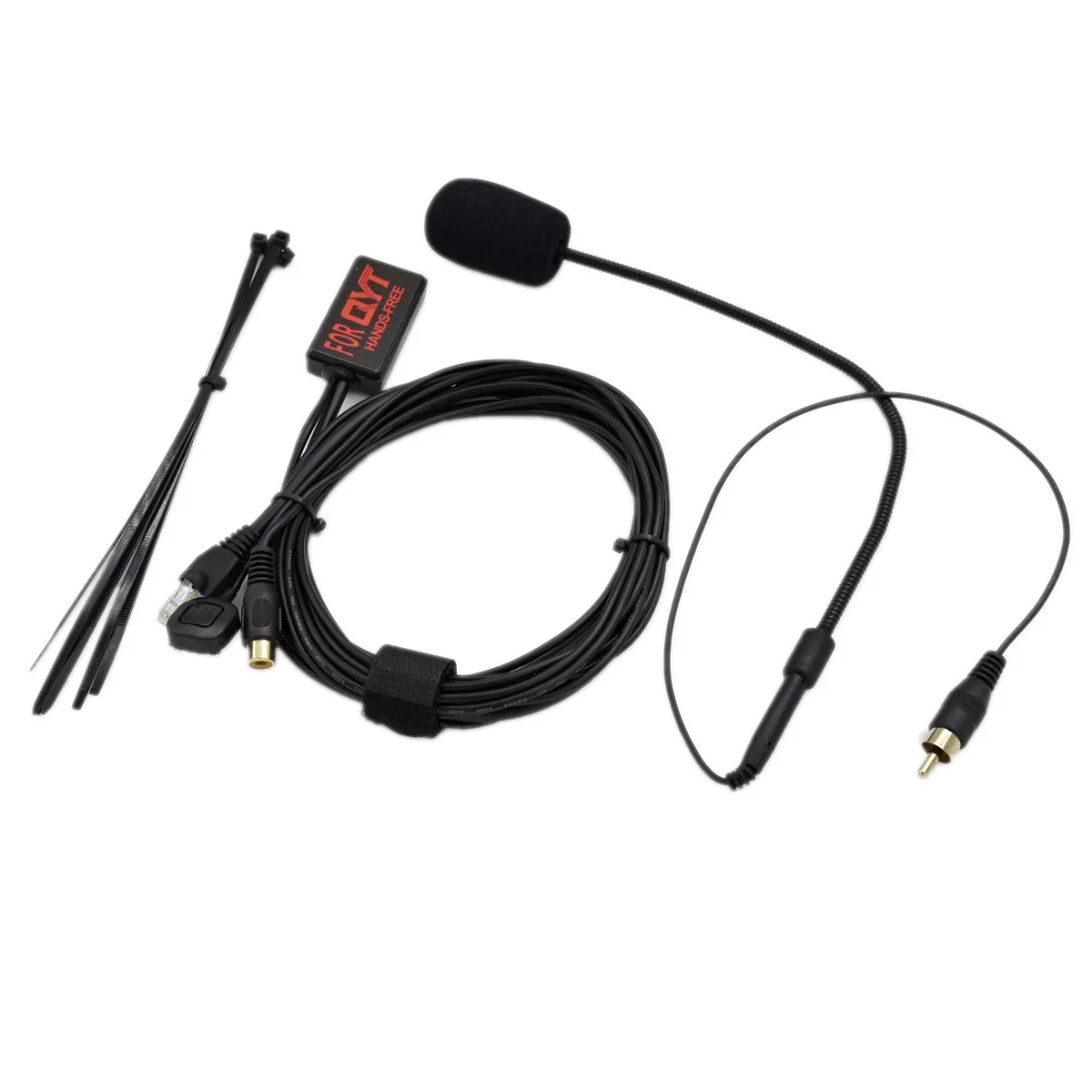 

Hands-Free Steering Wheel Mic with Crystal Finger PTT Key and Extend Cable Compatible QYT KT8900/KT8900R Mobile Radio