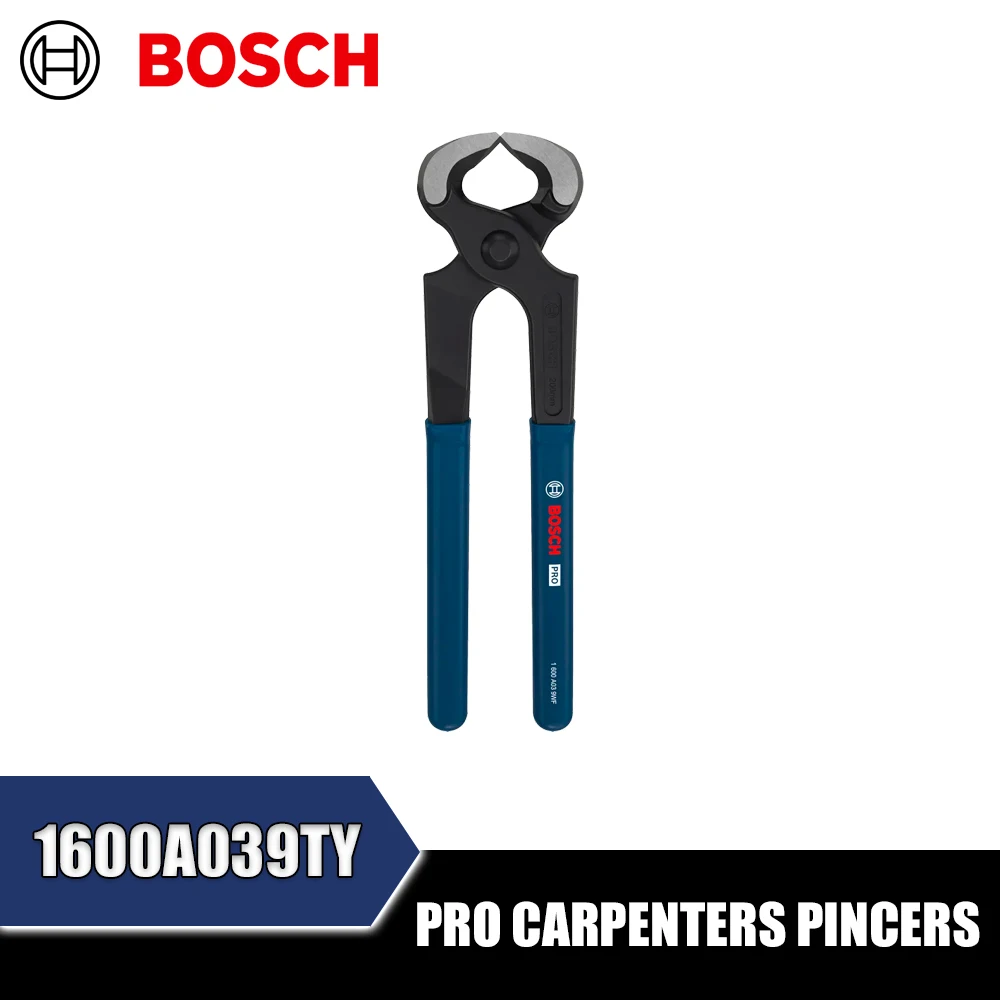 BOSCH 1600A039TY PRO Carpenters Pincers Hand Tools Cut The Metal Wire Flush Fasteners
