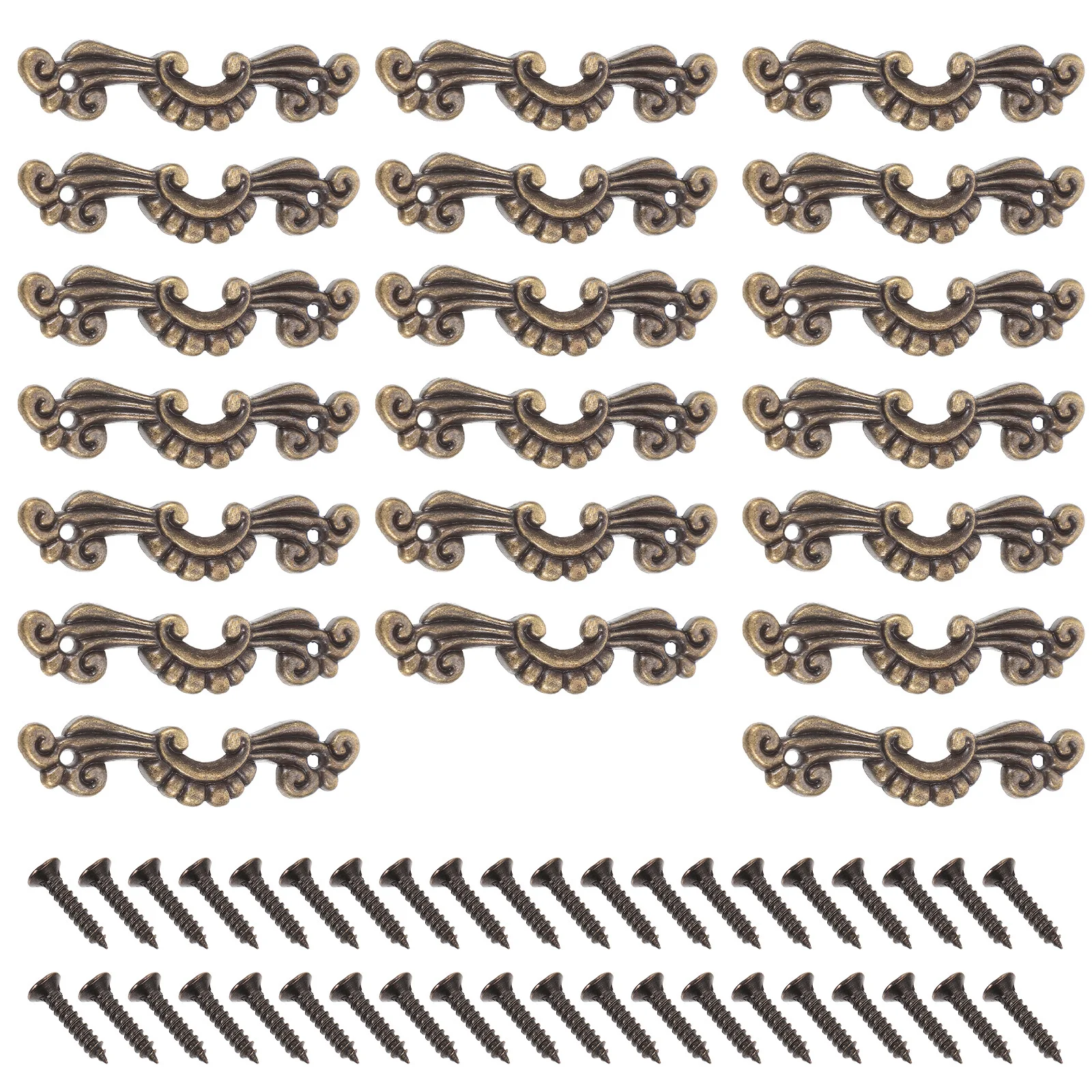 1 مجموعة سبائك الزنك خزانة تسحب مقابض الأدراج خمر سطح أملس سهلة التركيب أجهزة ديكور المنزل صندوق خشبي لوازم #2