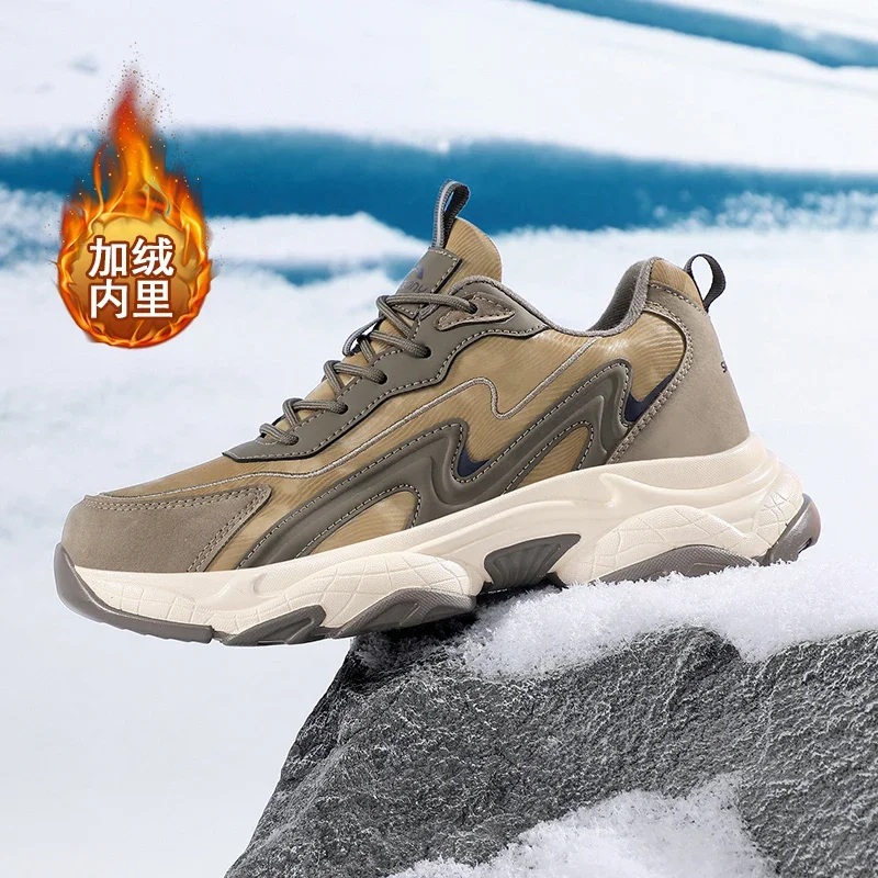 2024 Winter New Men Sneakers Thermal Comfortable Running Shoes Wear-Resisting Jogging Sneakers Men Non Slip Outdoor Sports Shoes