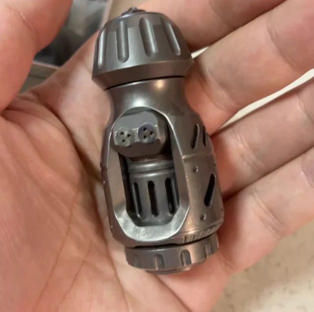 

Used EDC RS Little Boy 2.0 Titanium Black fidget slider Decompression toys