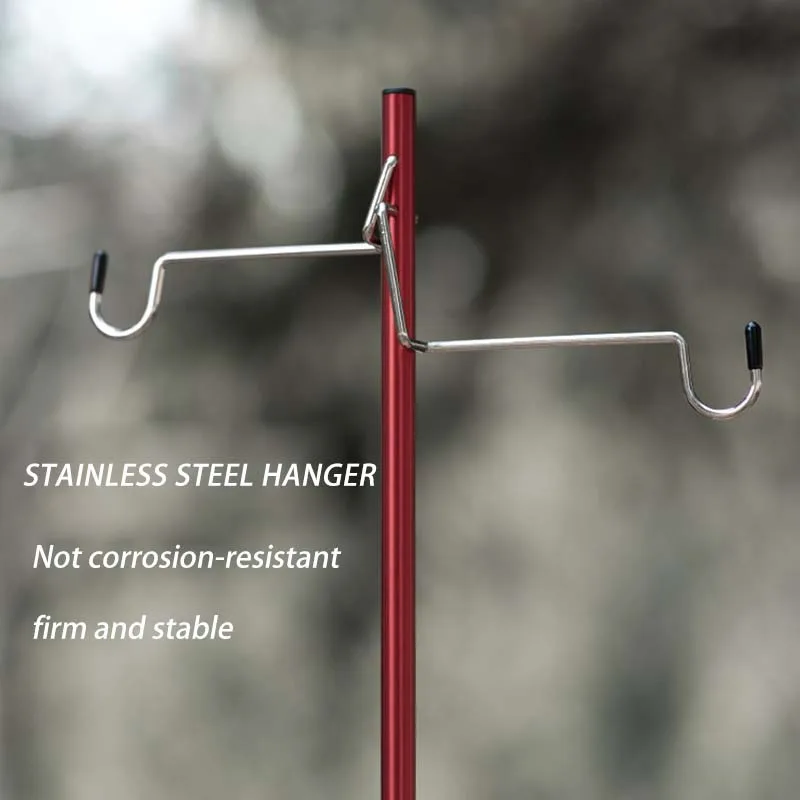Camping Light Stand Ultralight Table Lantern Lamp Hanger Portable Detachable Lantern Holder Lighting Brackets Tourist Equipment image 2