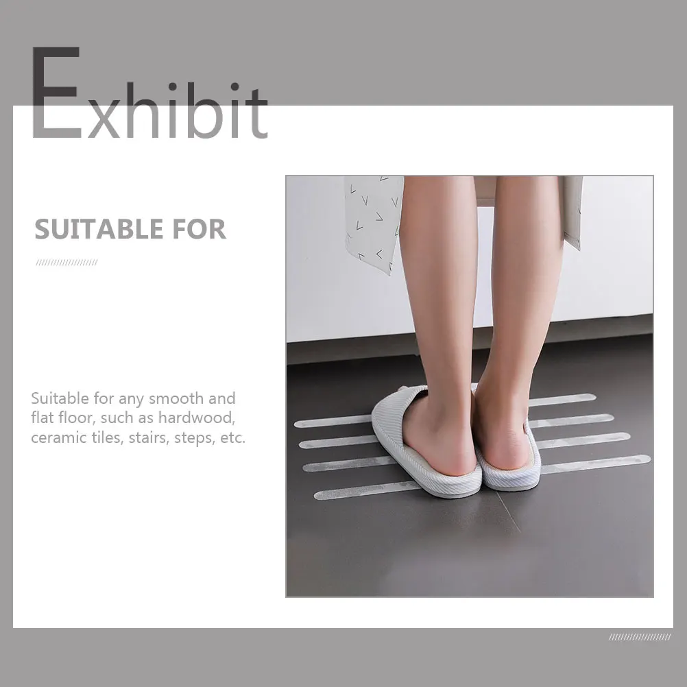 

4 set 4 Sets Anti-Slip Stickers Strips Non-Slip Bath Floor Tapes Adhesive Stair Ladder Treads Self-Stick Safety Tape For Kitchen