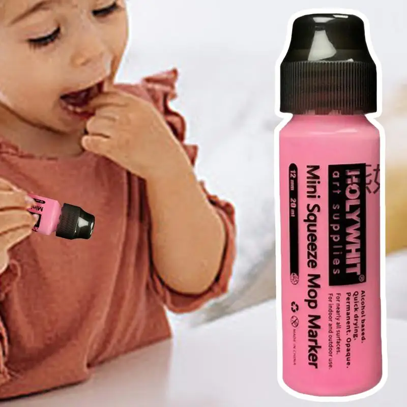 علامات طلاء جرافيتي تسليط الضوء على قلم طلاء أكريليك 12 مللي متر/20 مللي طلاء قابل لإعادة الملء قلم توقيع طلاء جرافيتي