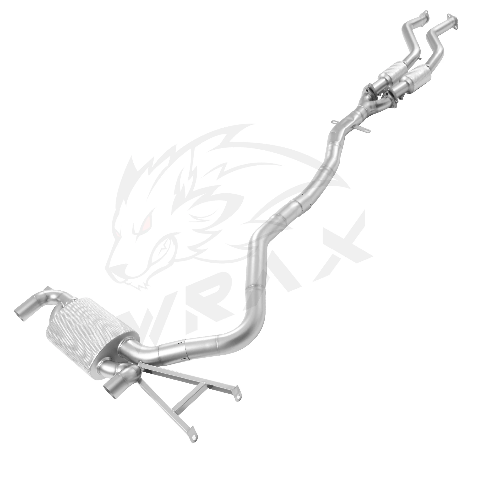 Tubi silenziatori per prestazioni del sistema di scarico Catback in acciaio inossidabile 304 per BMW M3 E46 con valvola