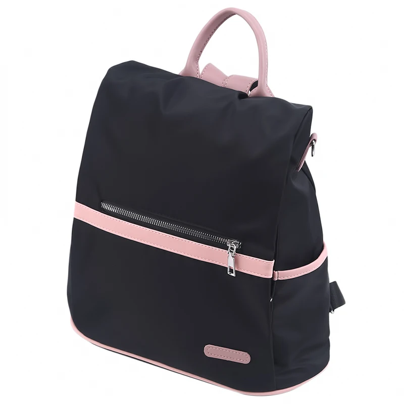 Casual Oxford Fashion Leather Backpack Women Ladies Zipper Female Shoulder Bag Teenager School Bag 2024