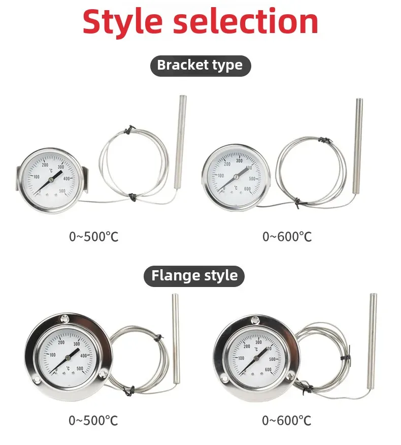 1Pc 150cm Oven Thermometer with Stainless Steel Probe (up To 600°C) Suitable for Kitchen Grill Oven Rust-proof and Durable