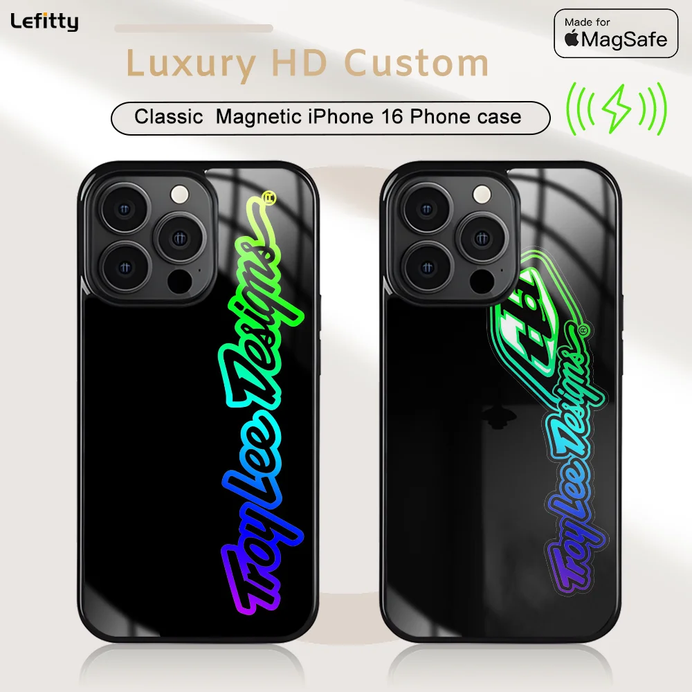 

Cycling Design Phone Case For iPhone 16 15 14 13 12 11 Pro Max Plus Mini Magnetic T_troys L_lee Magsafe Wireless Charging Cover